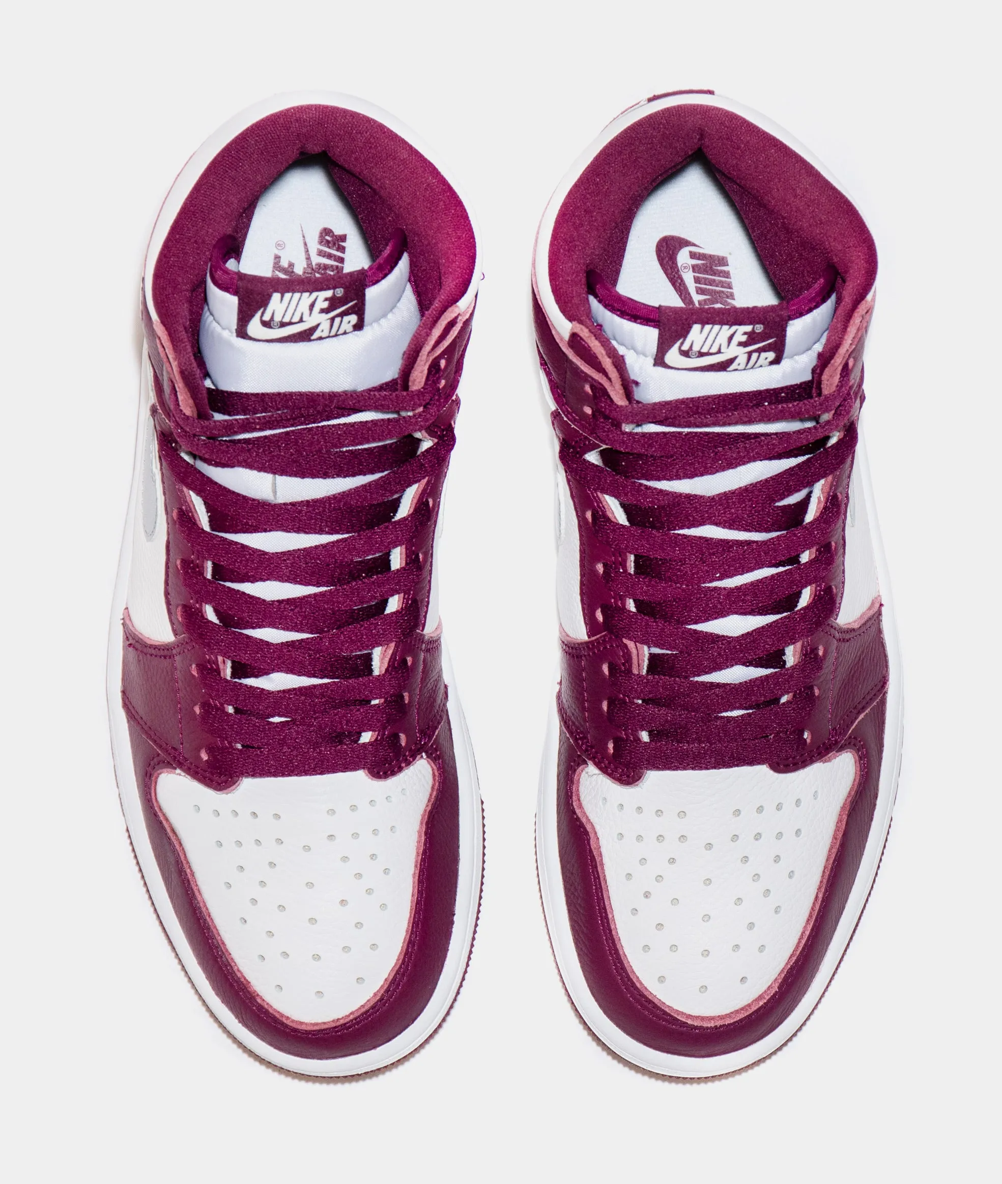 Jordan 1 High OG Bordeaux Mens Lifestyle Shoe (Bordeaux/White/Metallic Silver) Limit One Per Customer