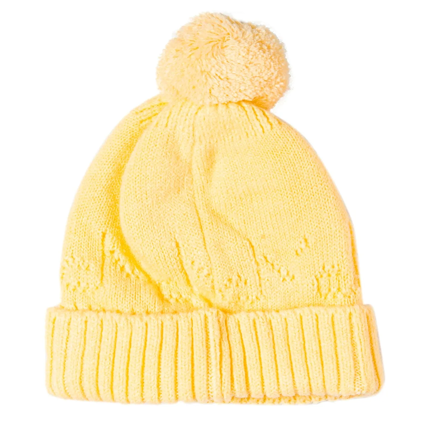 Knit Woollen Cap Honey Bee Yellow