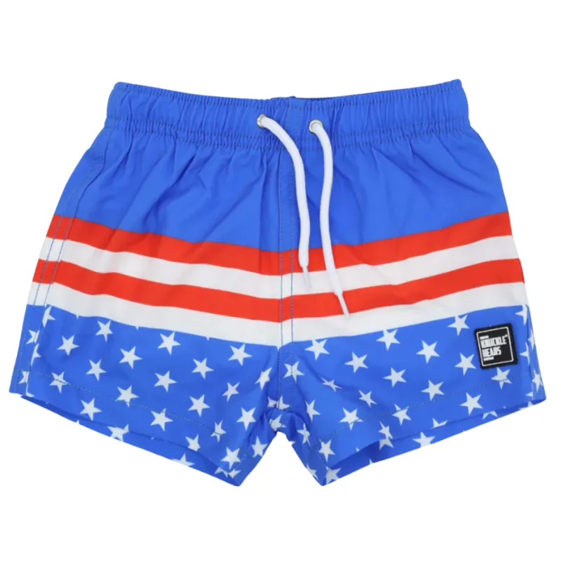 Knuckleheads - Patriotic Swim Shorts in Red/White/Blue