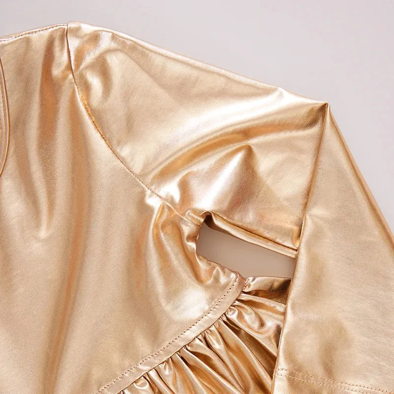 Lame Polly Dress (Gold)