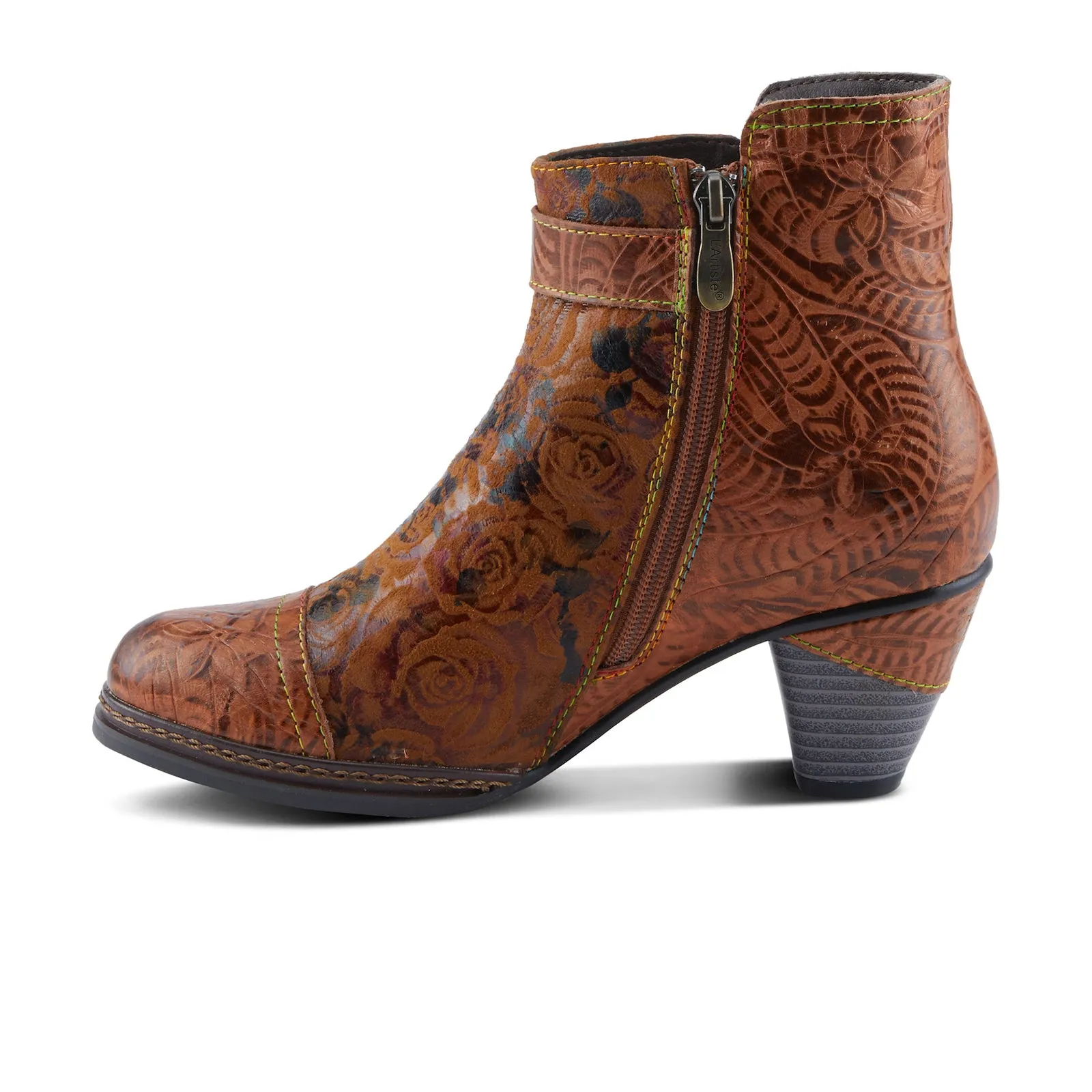 L'Artiste Antilles Heeled Ankle Boot (Women) - Camel