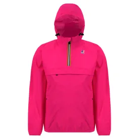 Leon - Packable Quarter Zip Rain Jacket in Pink Intense