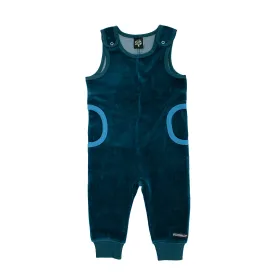 Marine Velour Playsuit - 1 Left Size 6-9 months