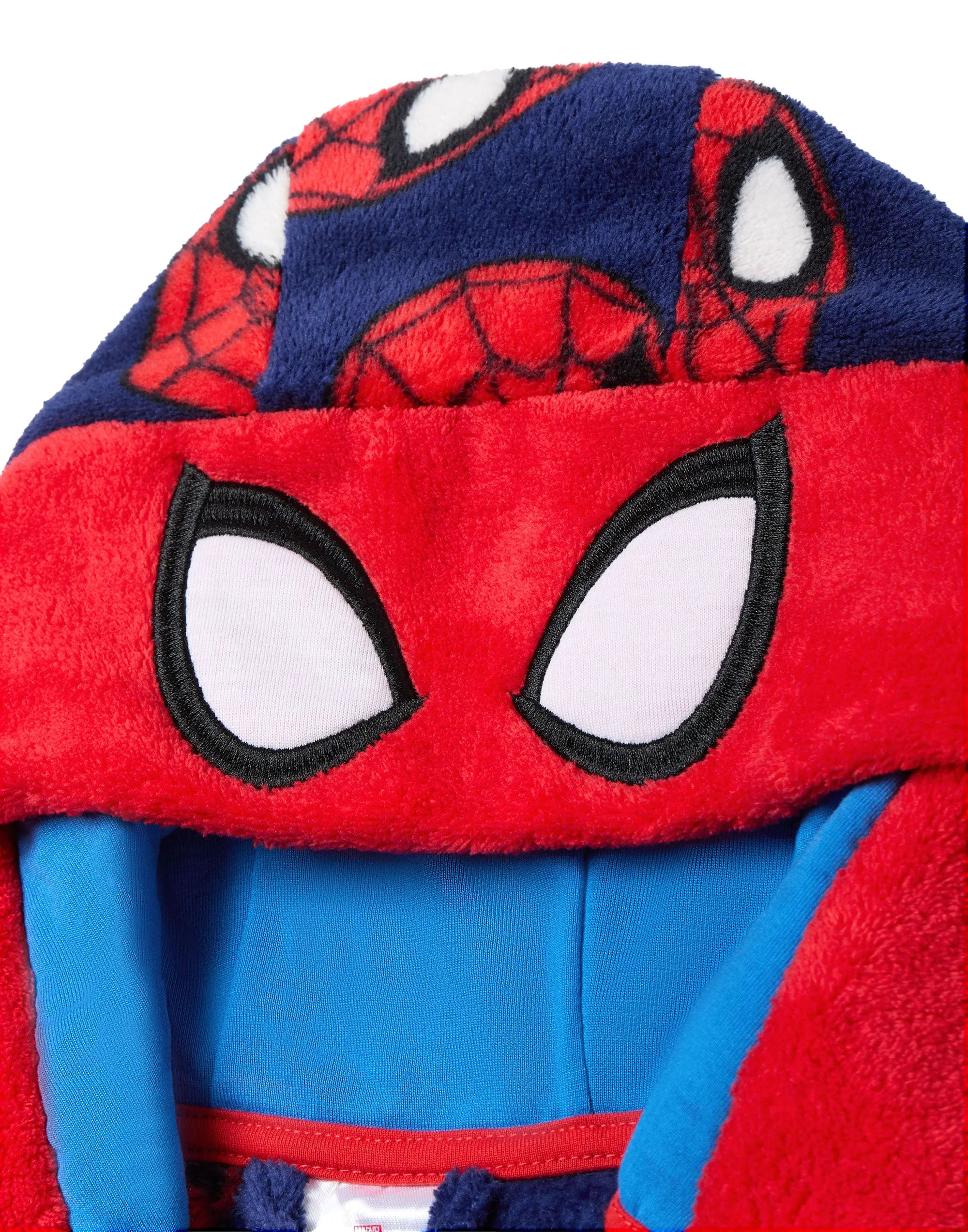 Marvel All Over Print Boys Red Hooded Bathrobe