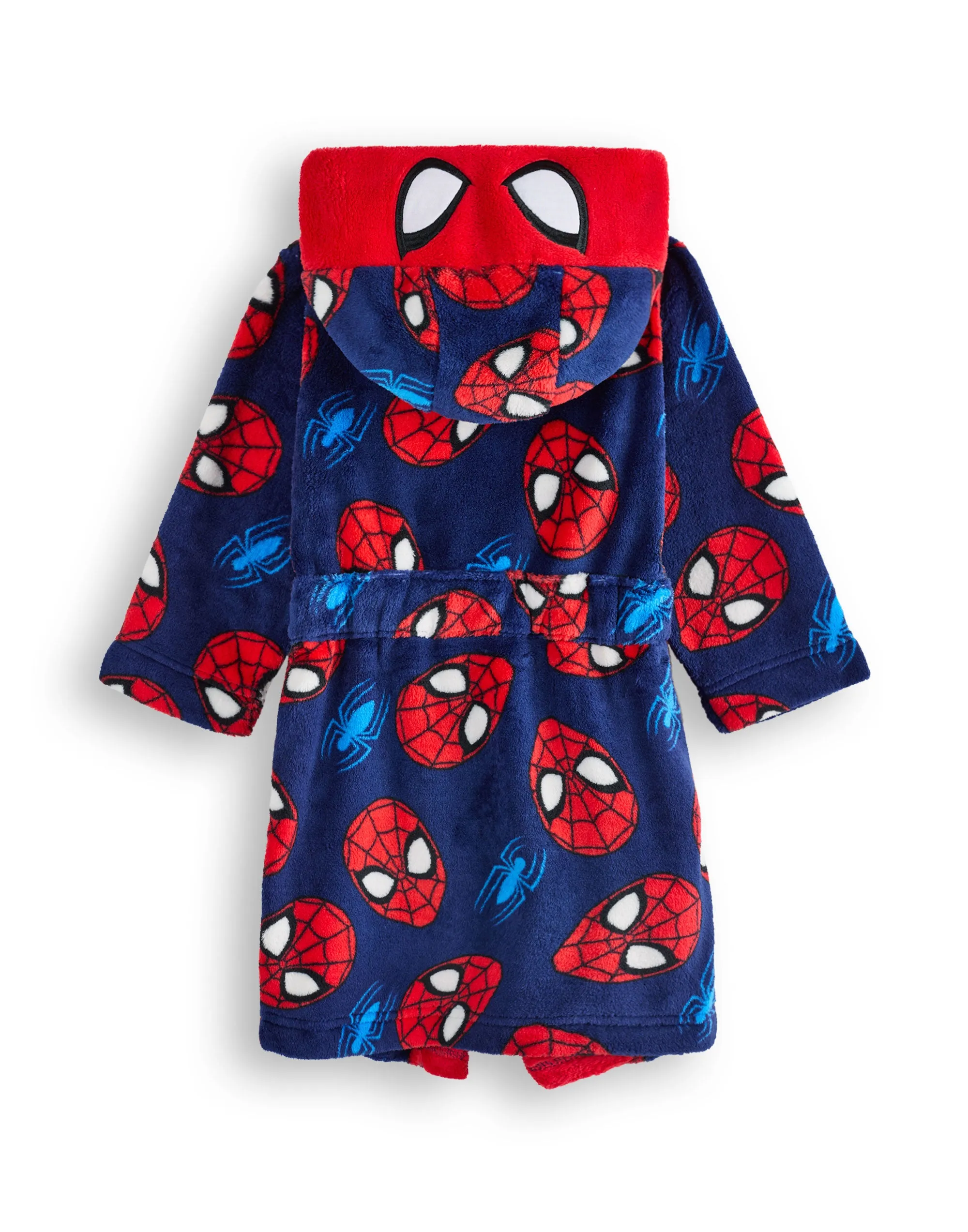 Marvel All Over Print Boys Red Hooded Bathrobe