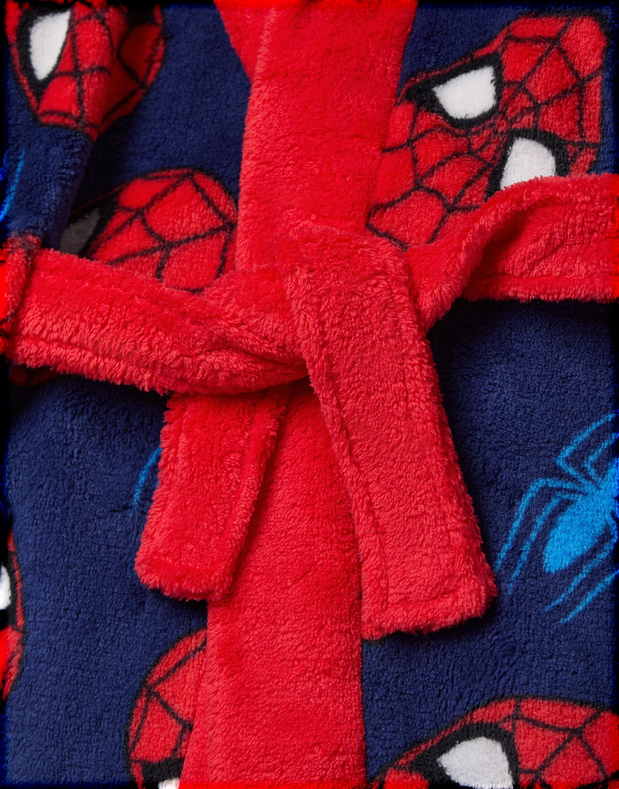 Marvel All Over Print Boys Red Hooded Bathrobe