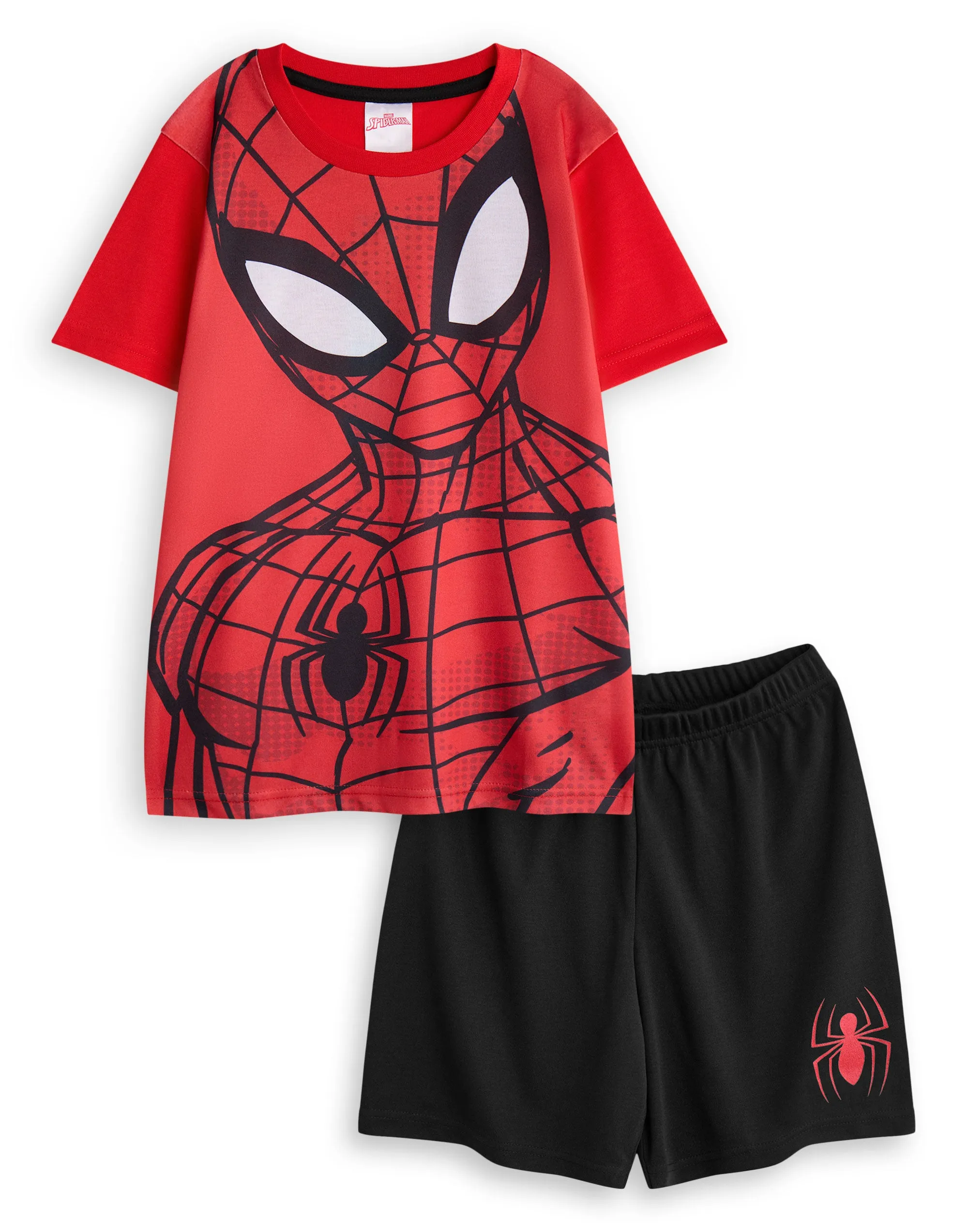 Marvel Spider-Man Boys Short Sleeve Short Leg Pyjama Set