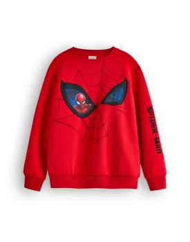 Marvel Spiderman Web & Eyes Boys Sweatshirt