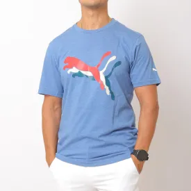 Men Tshirt - Puma - Baby Blue (colored print)