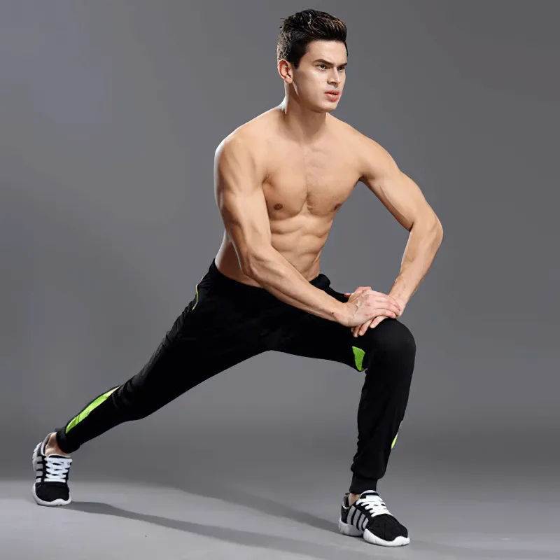 Men's Running Sports Pants With Zipper Pockets - SF0442