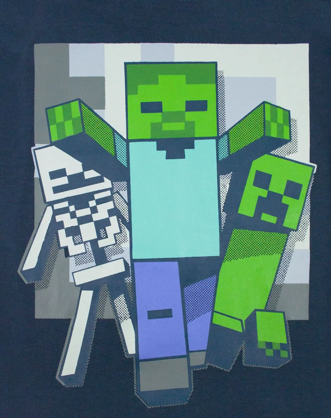 Minecraft Boys Blue Short Sleeve Short Leg Pyjama Set