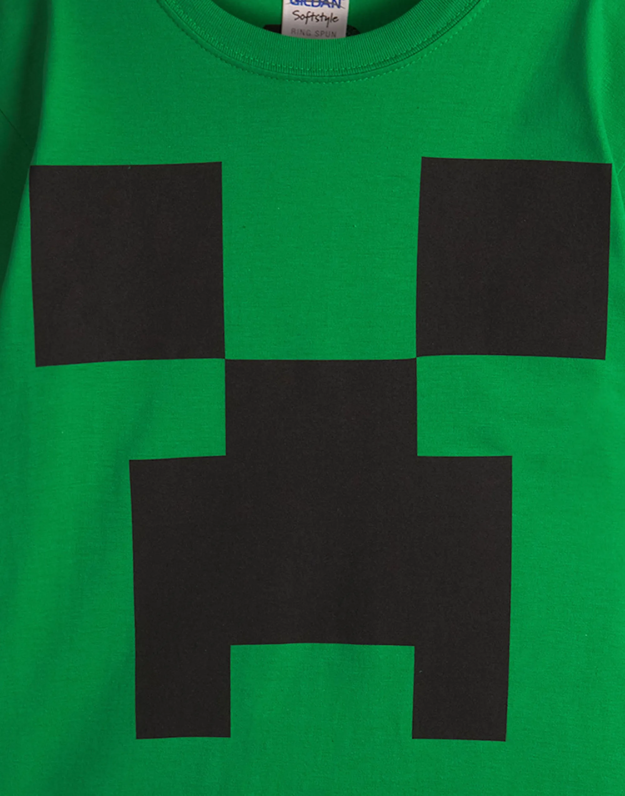 Minecraft Boys Green Short Sleeved T-Shirt