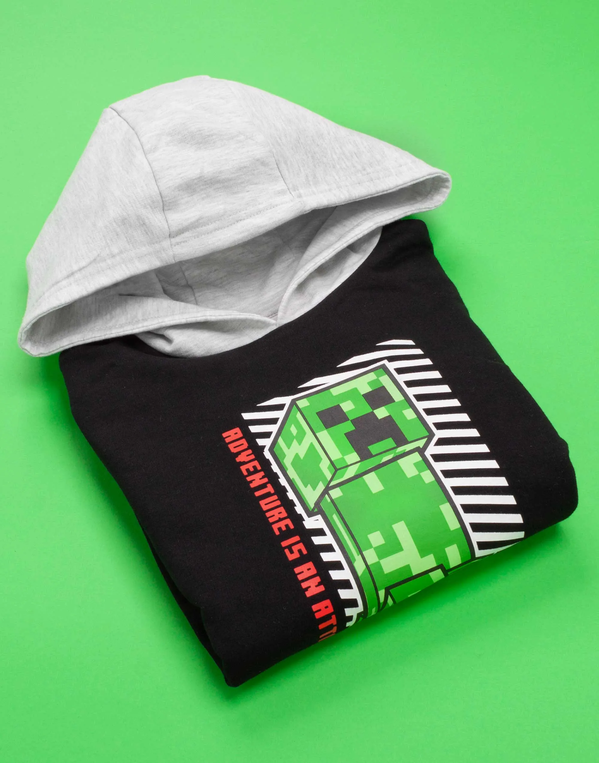 Minecraft Creeper Boys Hoodie Black