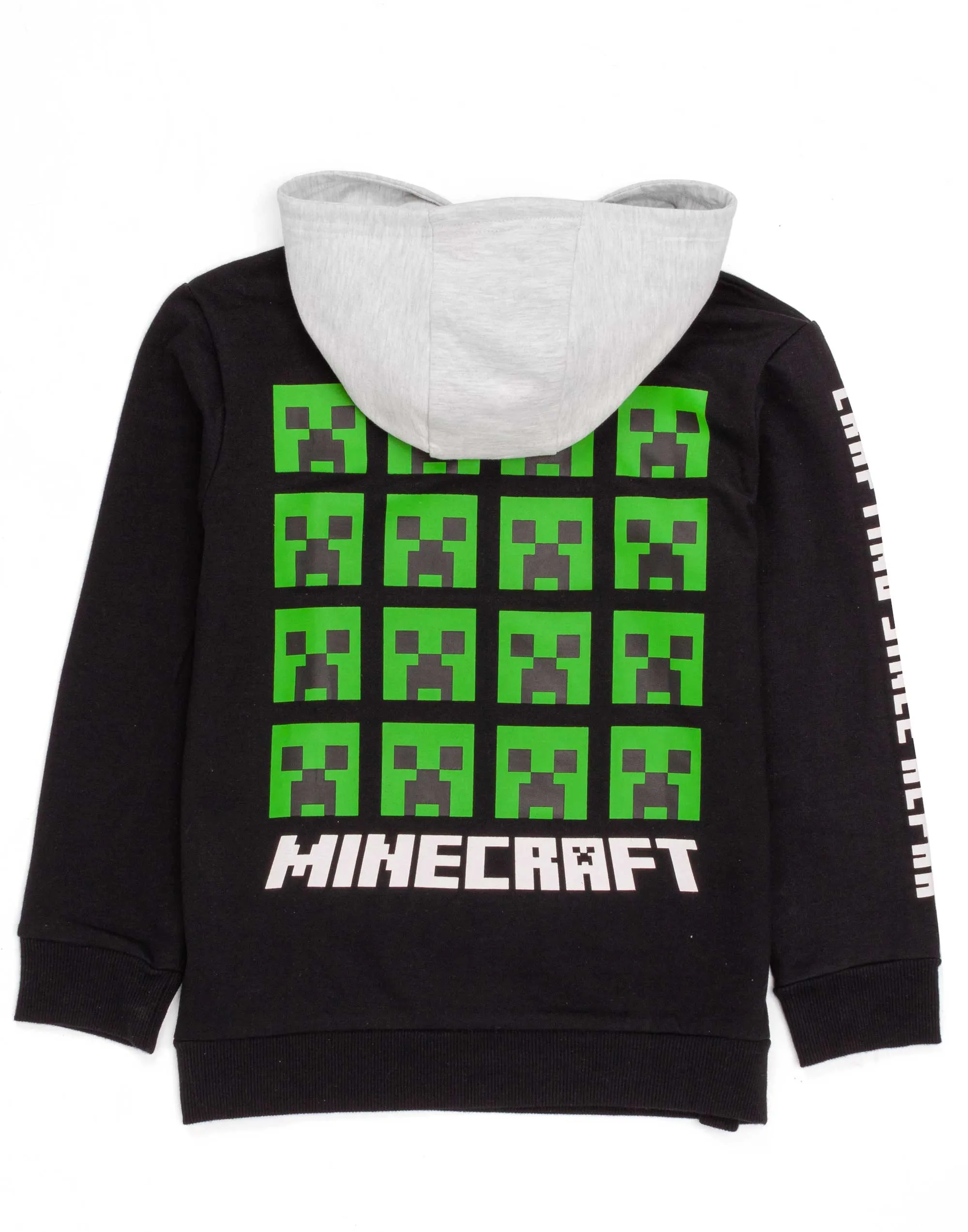 Minecraft Creeper Boys Hoodie Black