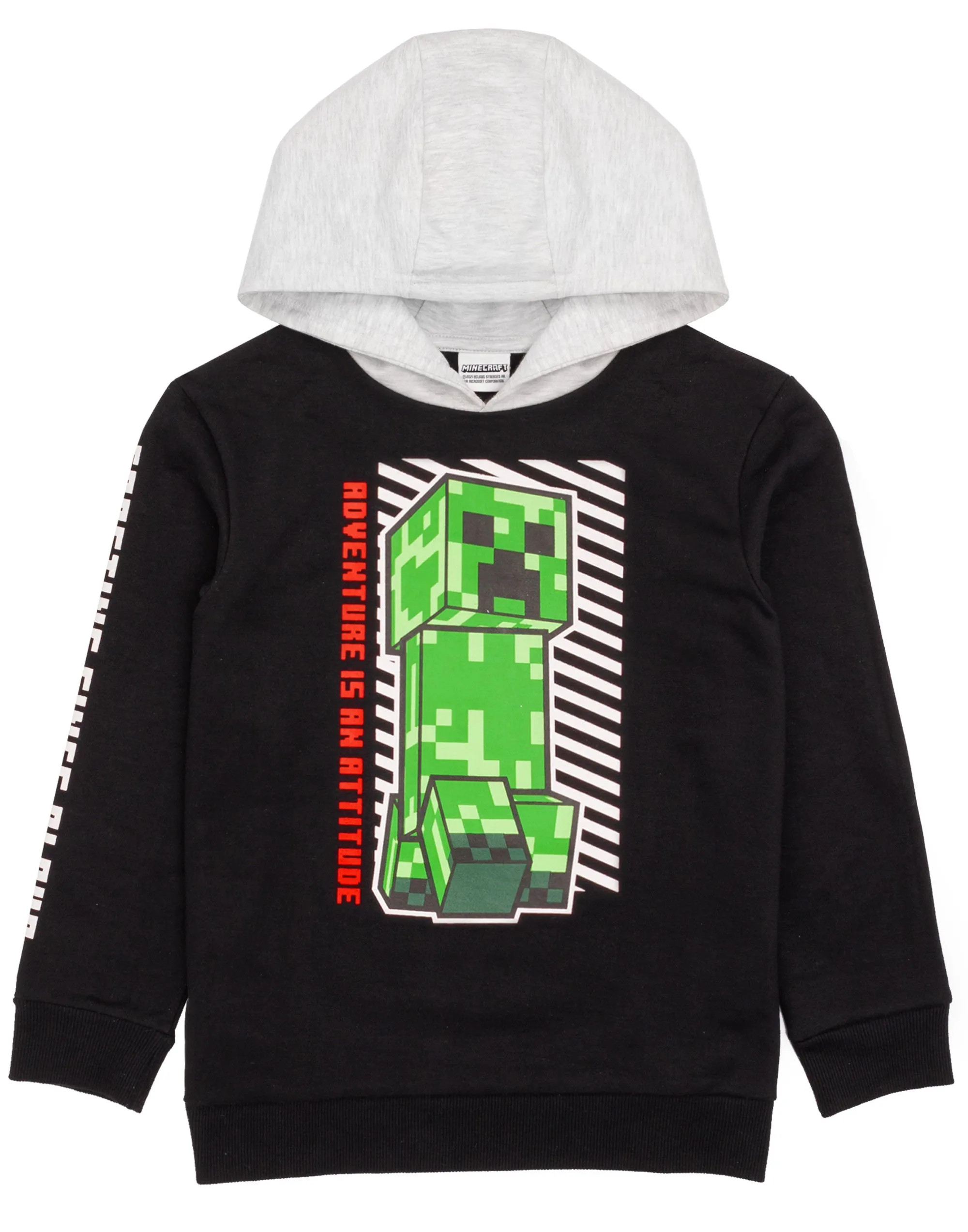 Minecraft Creeper Boys Hoodie Black