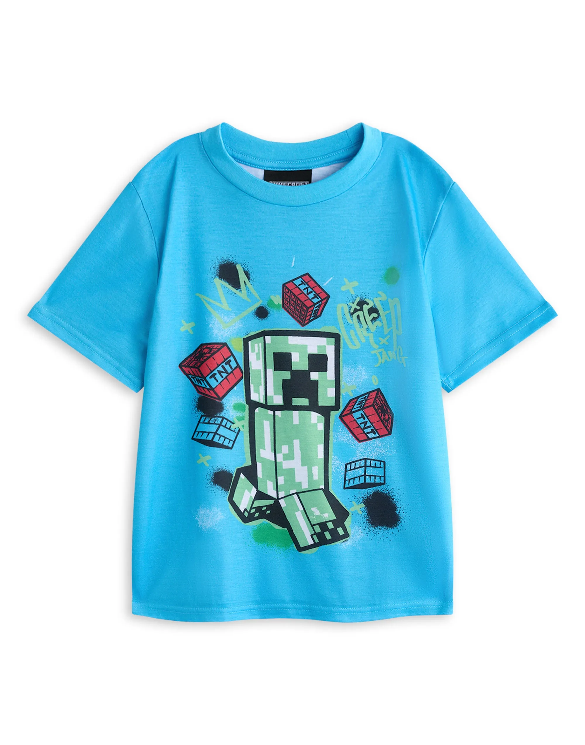 Minecraft Creeper Boys Pack of 2 Long Leg Pyjamas