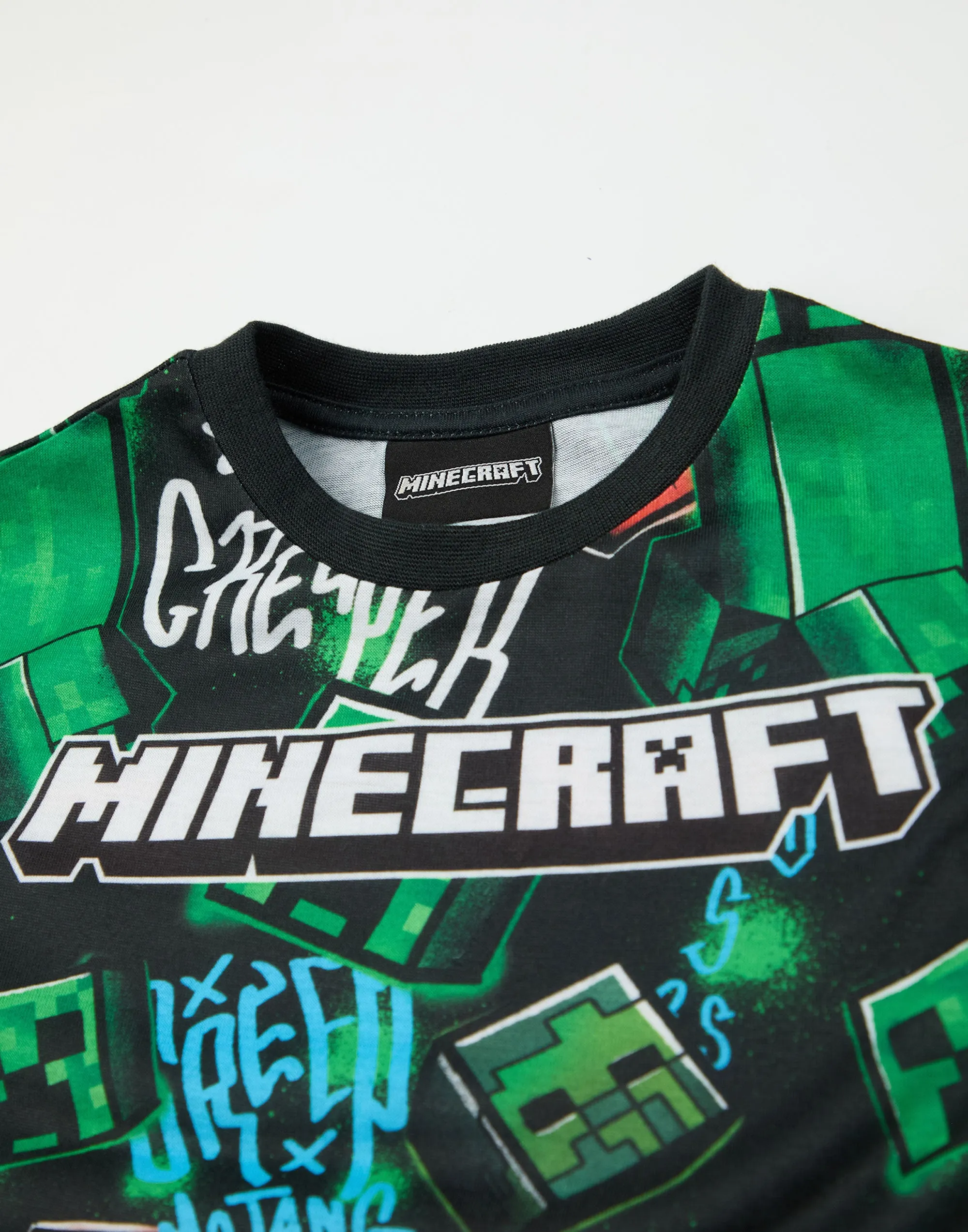 Minecraft Creeper Boys Pack of 2 Long Leg Pyjamas