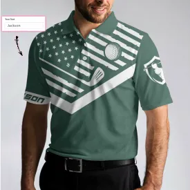 My Green Jacket Is In The Wash Custom Polo Shirt, Personalized Forest Green American Flag Golf Shirt For Men Coolspod