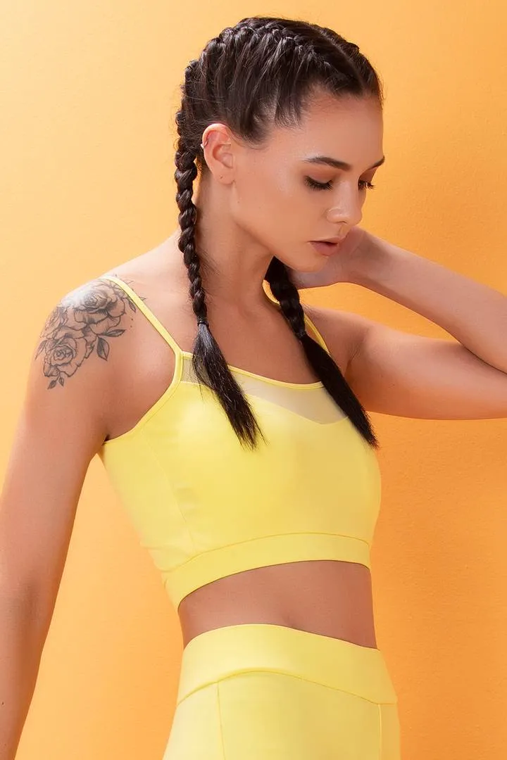 Noodle Strap Solid Sports Cami Top