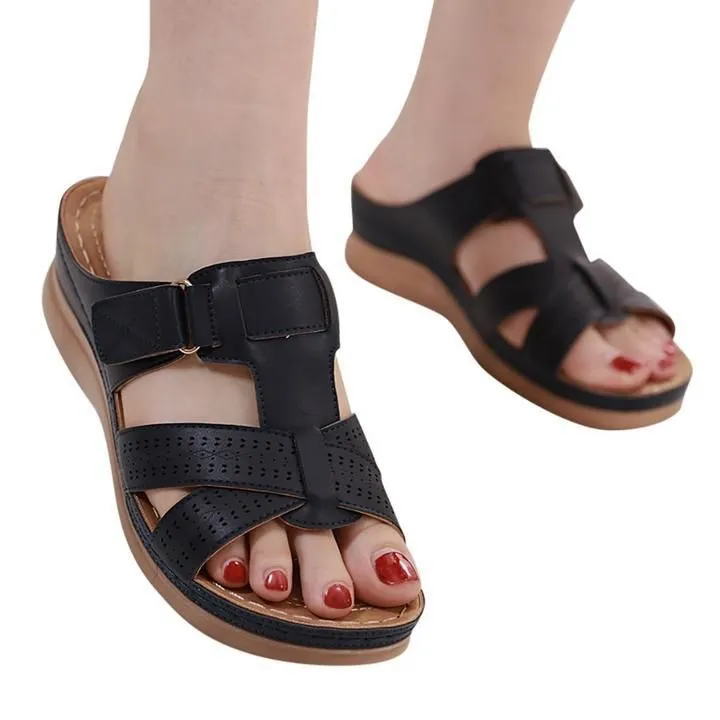 Owlkay Premium Comfy Vintage Open Toe Sandal