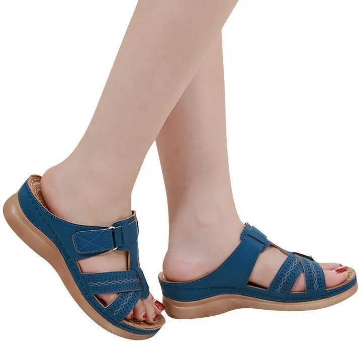 Owlkay Premium Comfy Vintage Open Toe Sandal