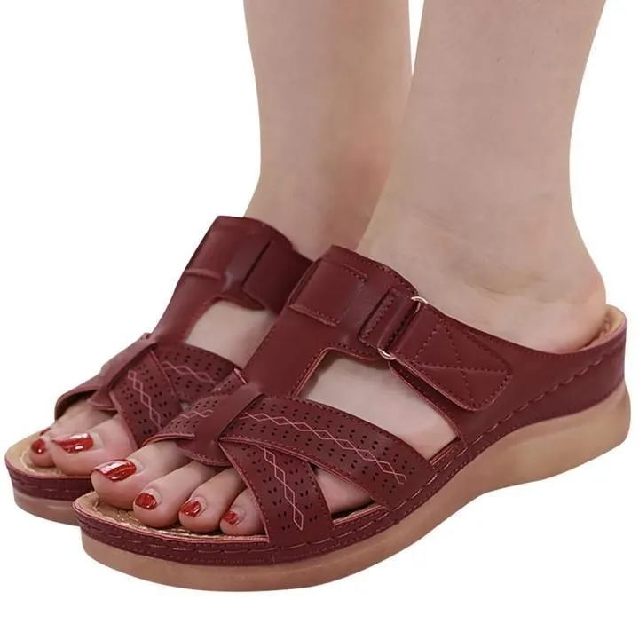 Owlkay Premium Comfy Vintage Open Toe Sandal