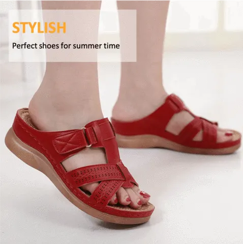 Owlkay Premium Comfy Vintage Open Toe Sandal