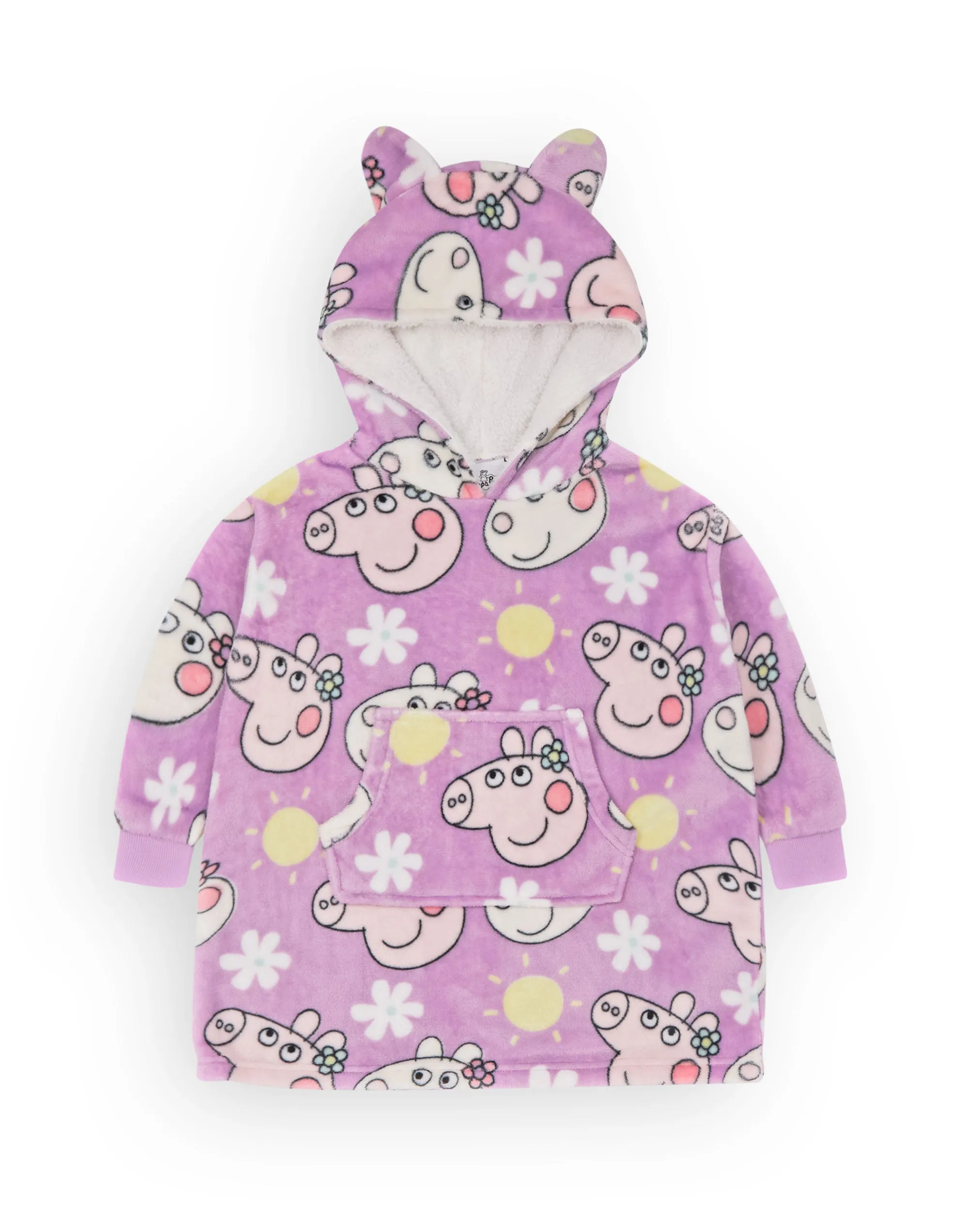 Peppa Pig Girls Blanket Hoodie