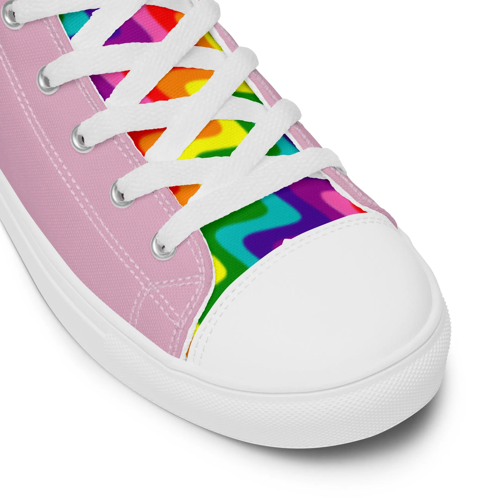 Pink and Original Pride Flag High Top Trainers (male sizes)