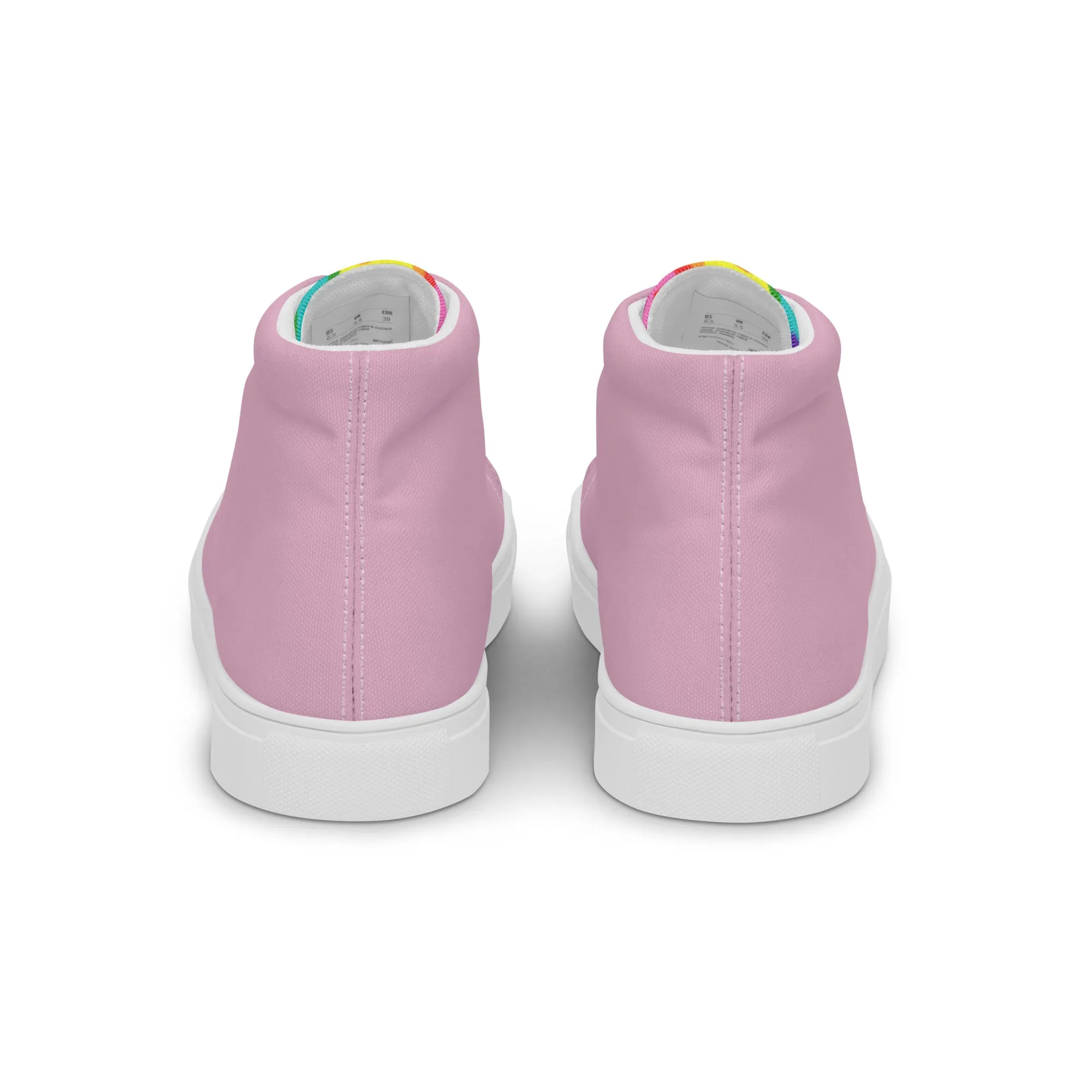 Pink and Original Pride Flag High Top Trainers (male sizes)