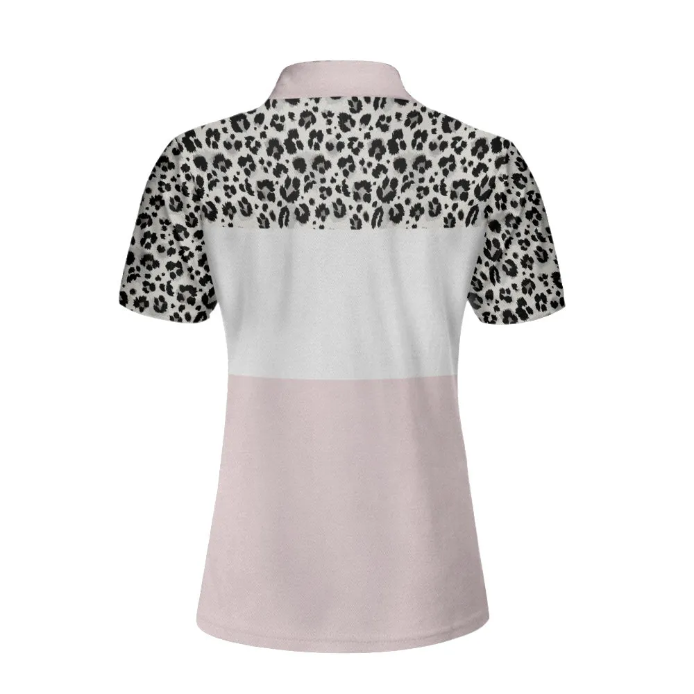 Plan For Bowling Short Sleeve Women Polo Shirt, Leopard Pattern Polo Shirt For Ladies, Best Bowling Gift For Female Coolspod