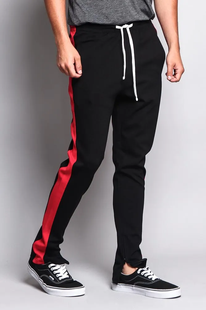 Premium Stretch Slim Fit Striped Track Pants