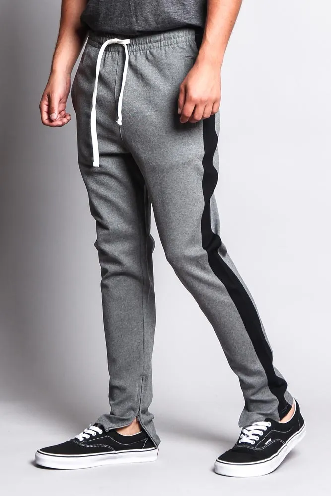 Premium Stretch Slim Fit Striped Track Pants