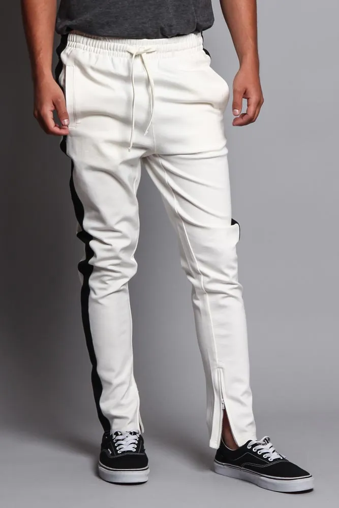 Premium Stretch Slim Fit Striped Track Pants