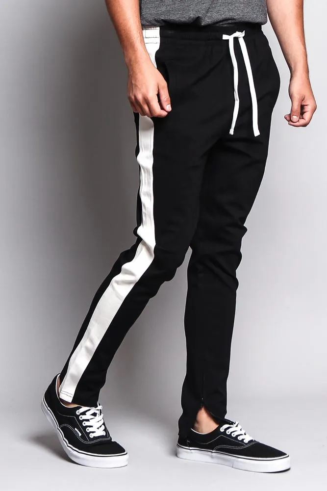 Premium Stretch Slim Fit Striped Track Pants