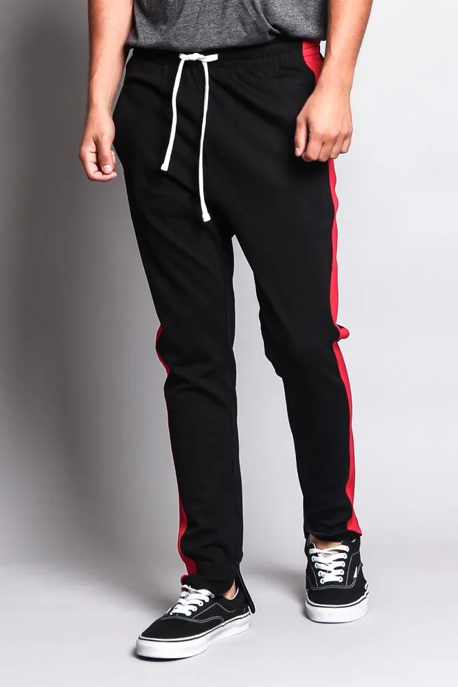 Premium Stretch Slim Fit Striped Track Pants