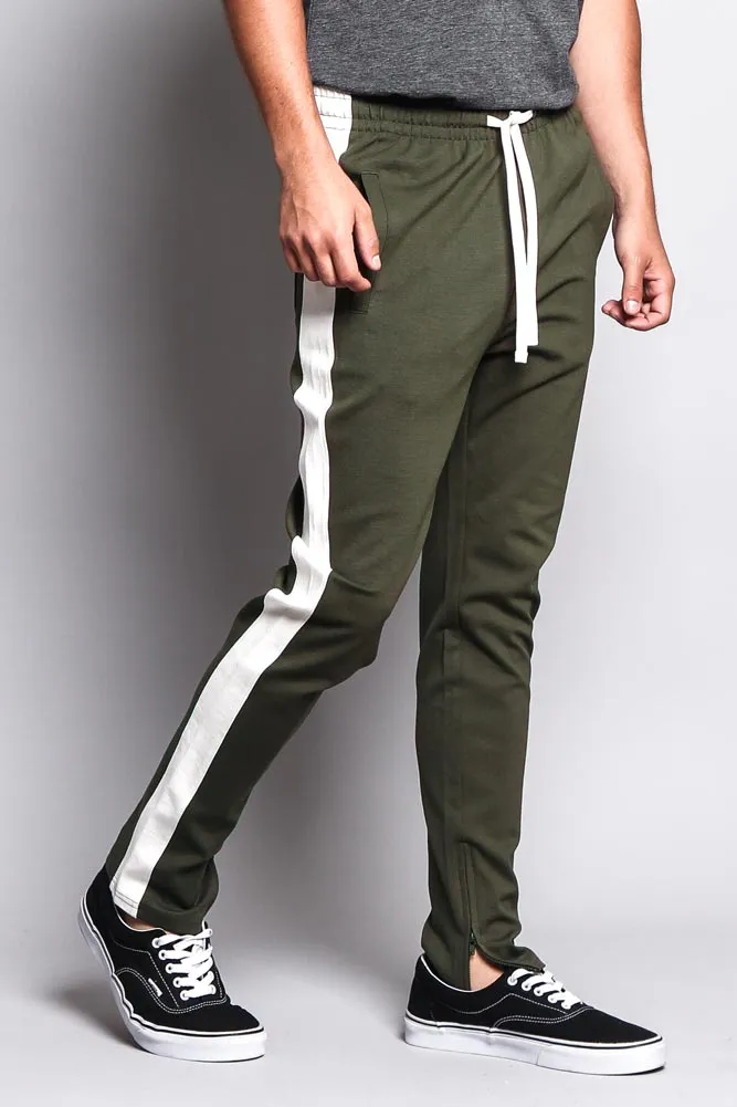 Premium Stretch Slim Fit Striped Track Pants