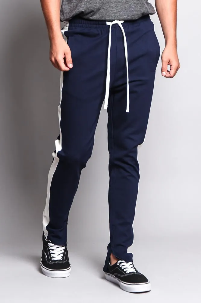 Premium Stretch Slim Fit Striped Track Pants