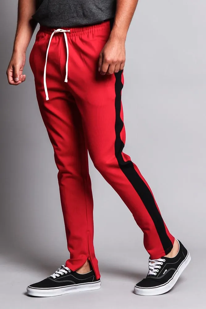 Premium Stretch Slim Fit Striped Track Pants