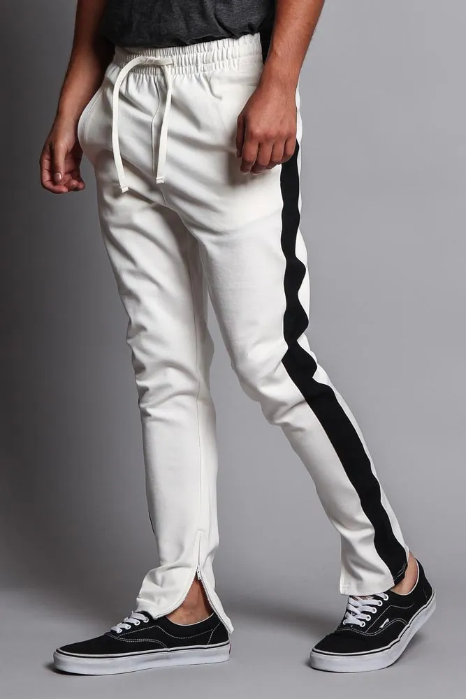 Premium Stretch Slim Fit Striped Track Pants