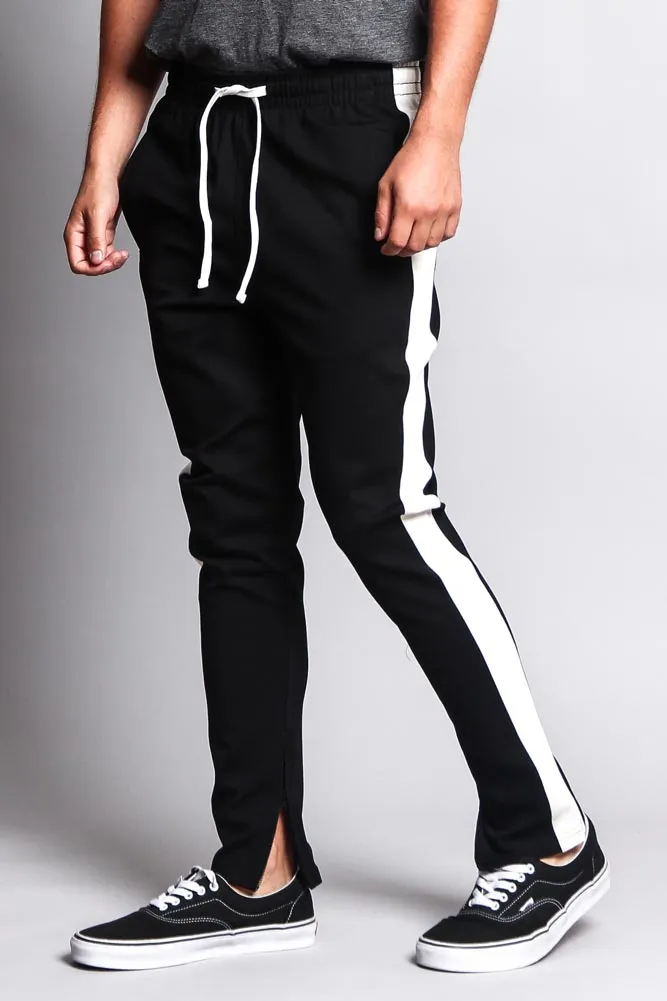 Premium Stretch Slim Fit Striped Track Pants