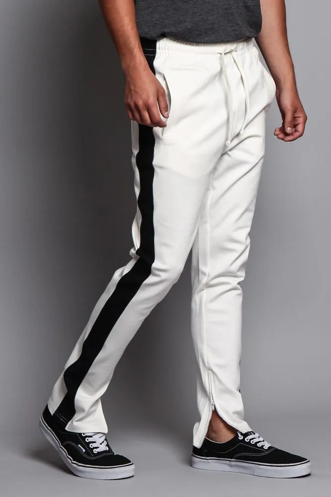 Premium Stretch Slim Fit Striped Track Pants