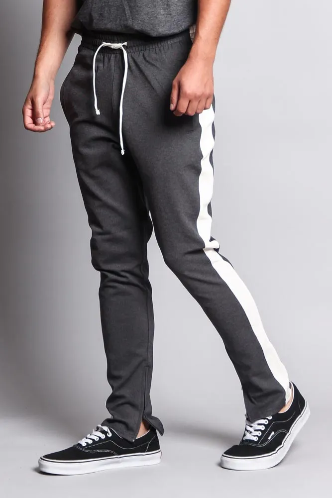 Premium Stretch Slim Fit Striped Track Pants