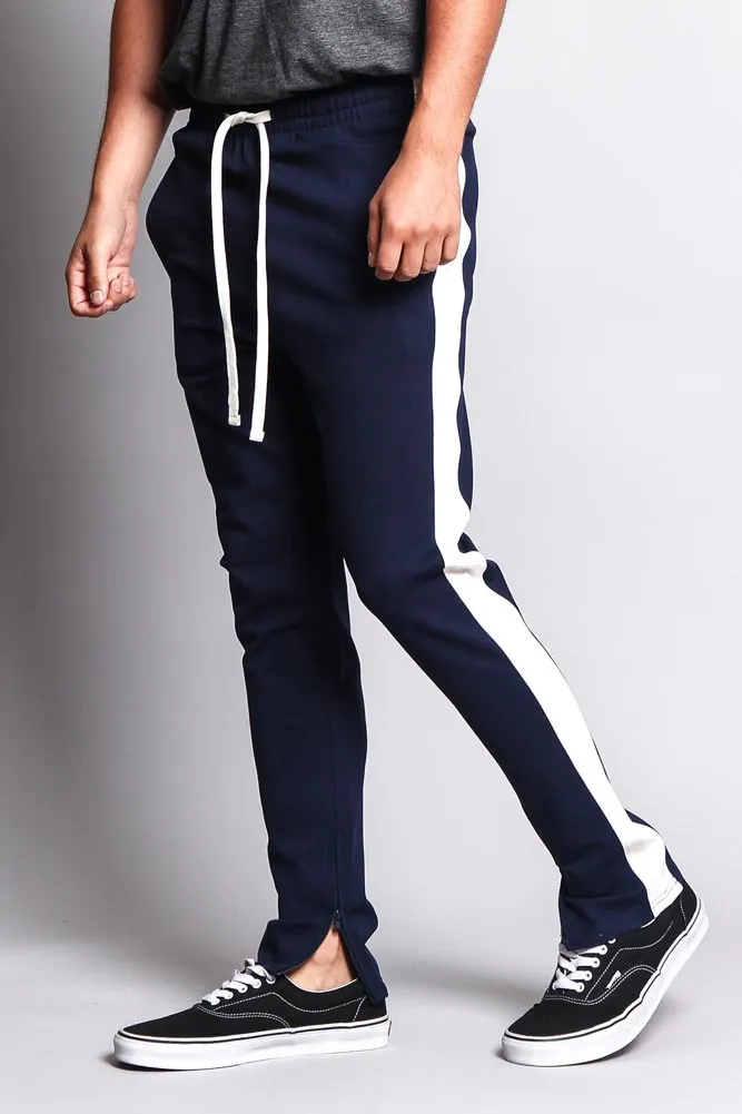 Premium Stretch Slim Fit Striped Track Pants