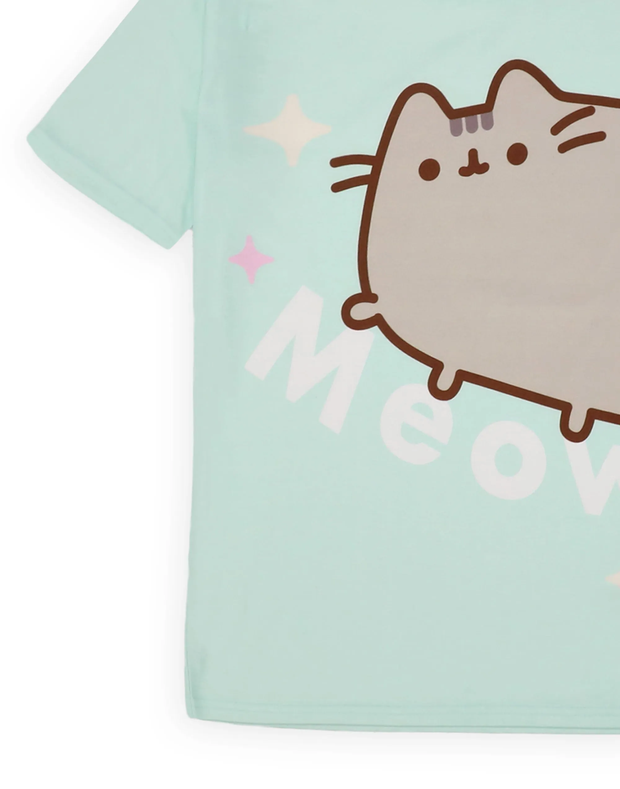 Pusheen Girls Green Pyjama Set