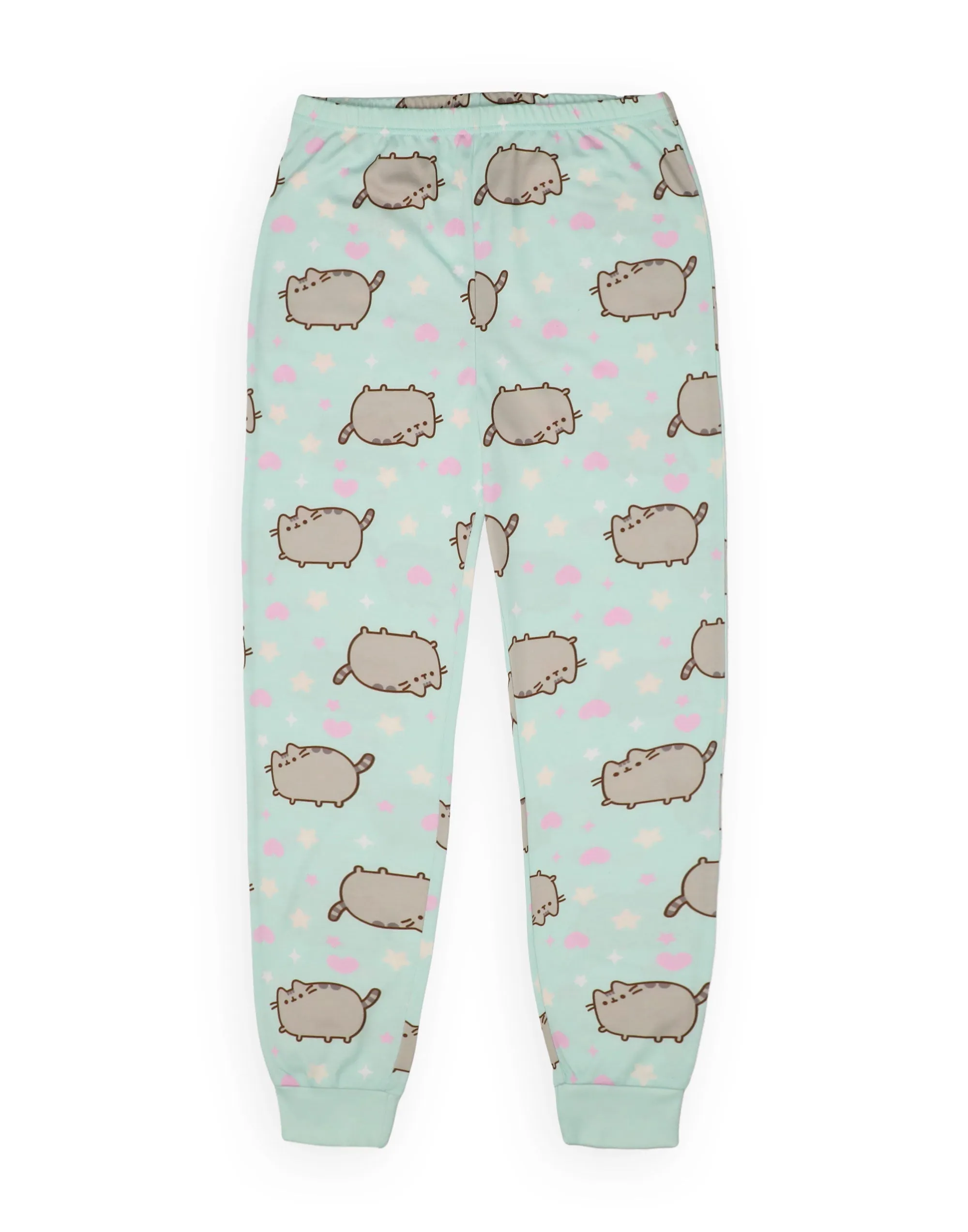 Pusheen Girls Green Pyjama Set