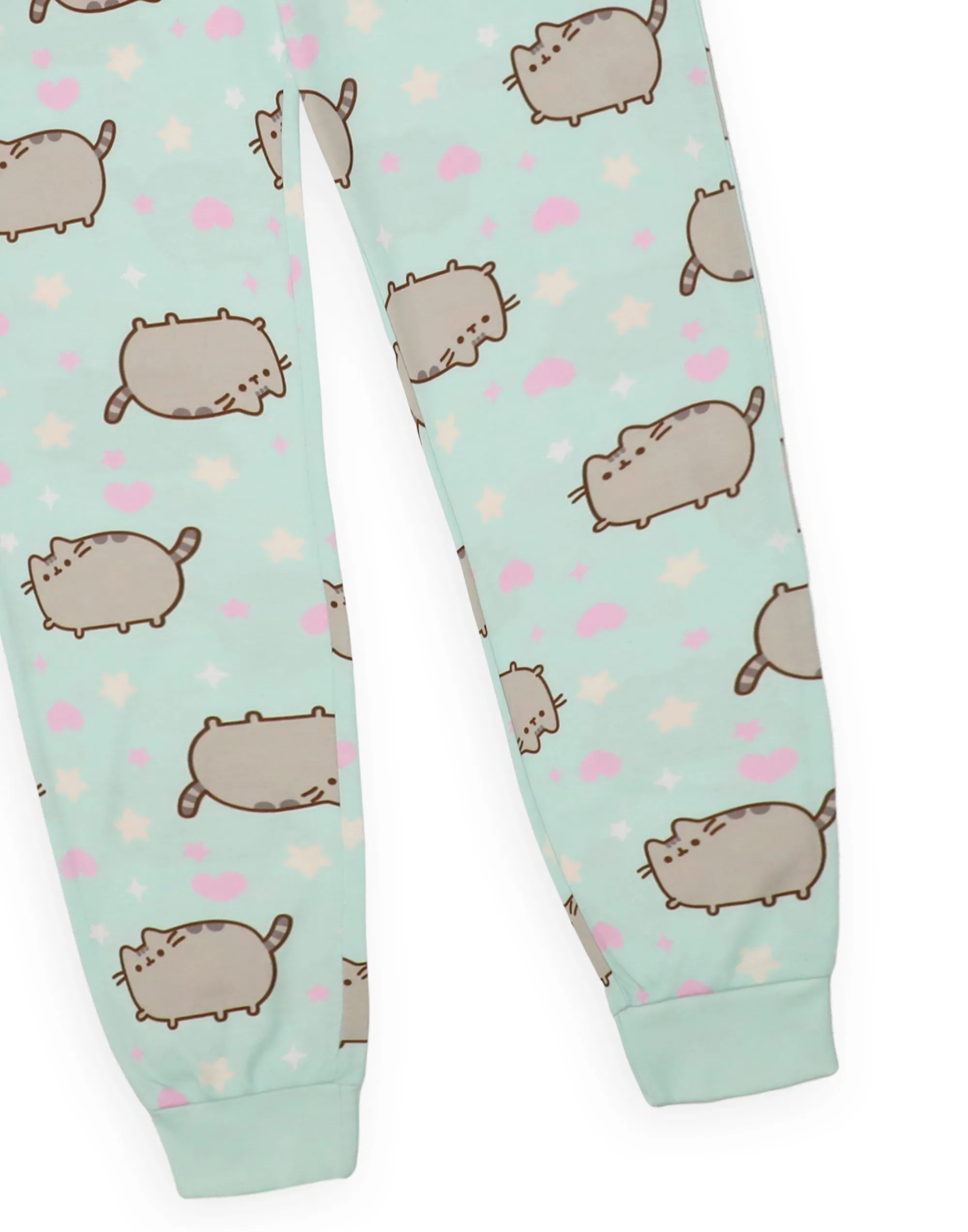 Pusheen Girls Green Pyjama Set