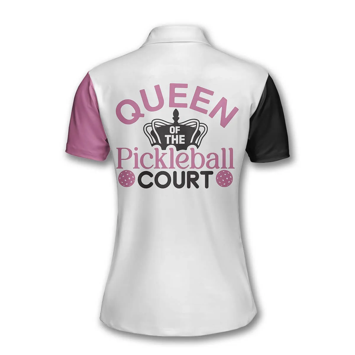 Queen of the Pickleball Court Custom Pickleball Polo Shirts for Women