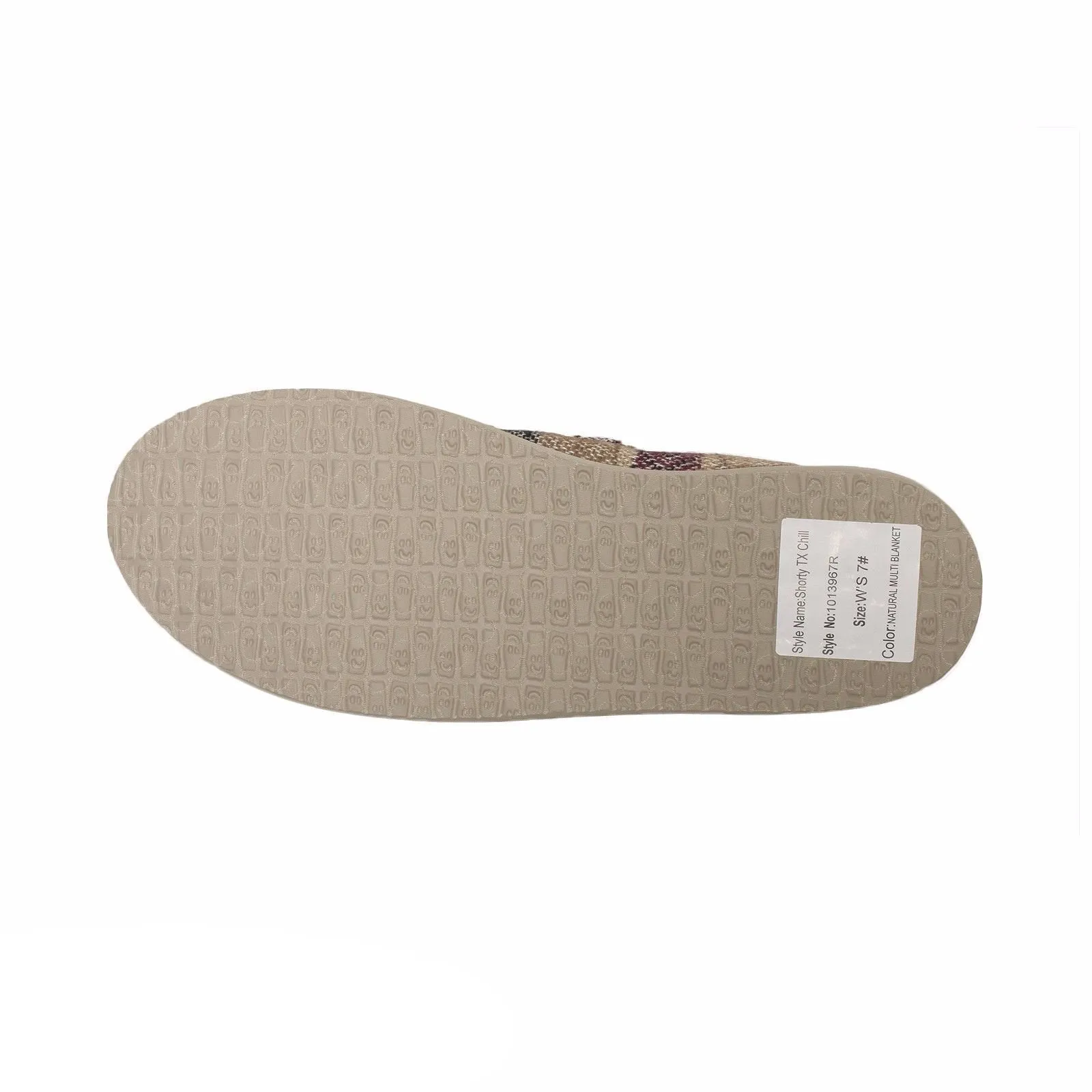 Sanuk Shorty Tx Chill Natural Multi Blanket Shoes