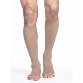 Sigvaris Cotton Knee High 20-30 mmHg, Open Toe